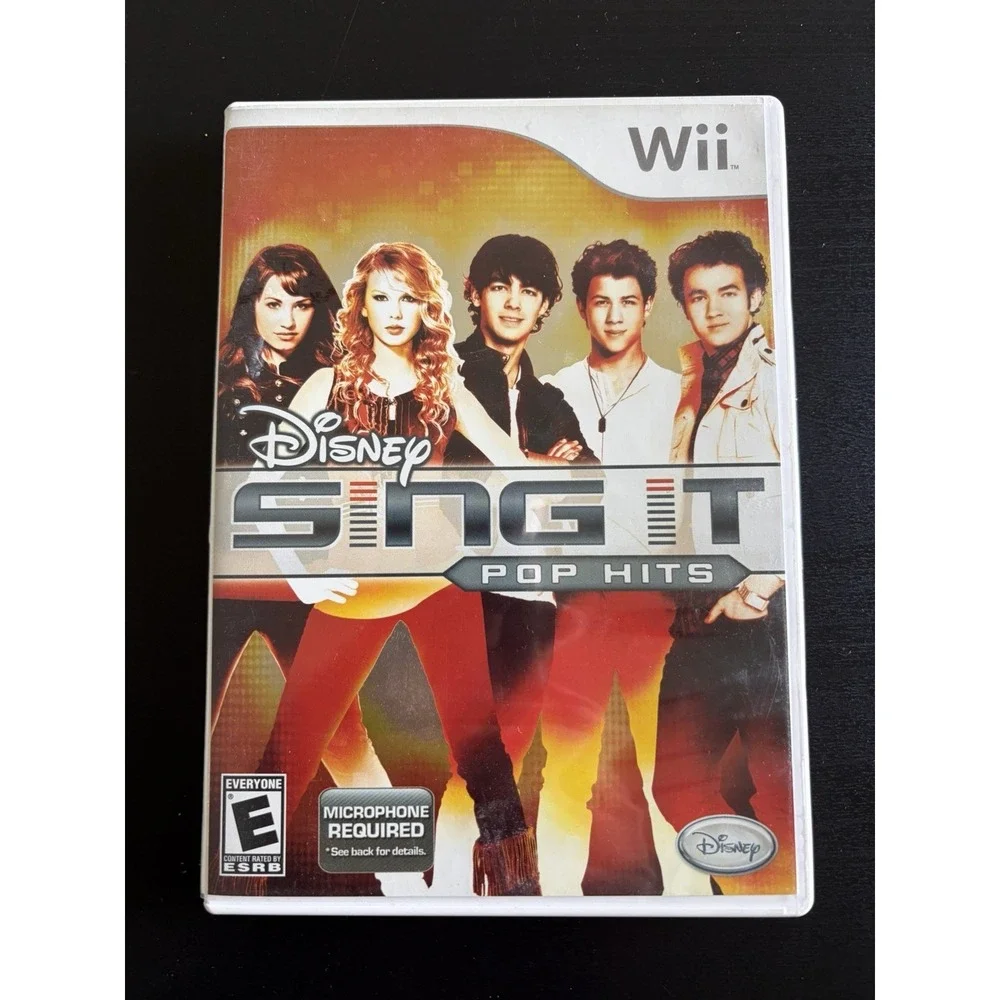 Disney Sing It Pop Hits Nintendo‎ Wii Video Game TAYLOR SWIFT, Jonas Brothers